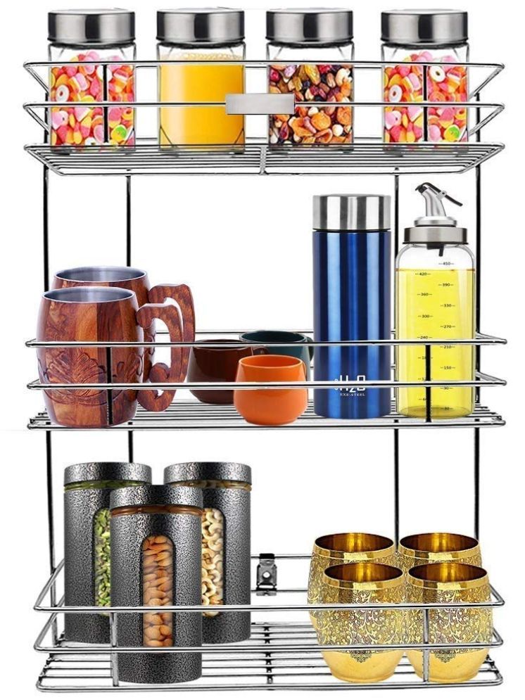     			Green Tales Stainless Steel Wallmount Stand