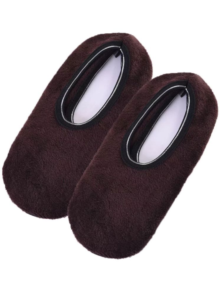     			Infispace Pack of 1 Men's Microfibre Low Ankle Socks ( Brown )