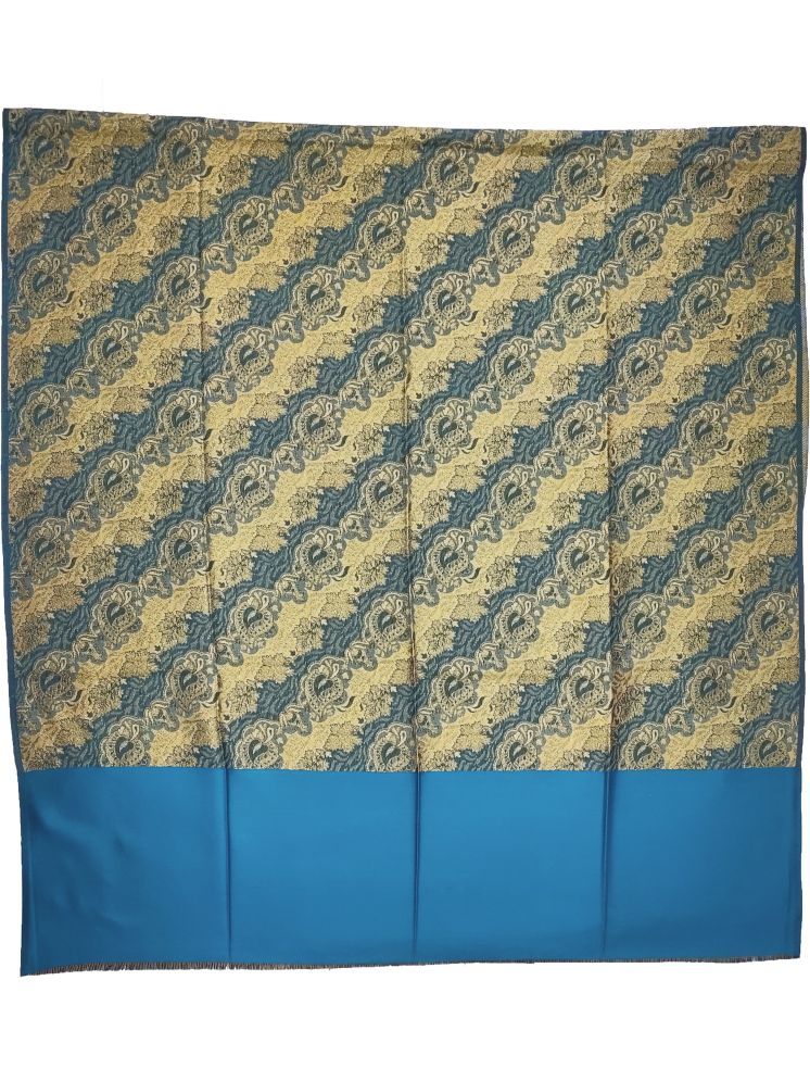     			Vrinde Blue Self Design Shawl - ( Pack of 1 )