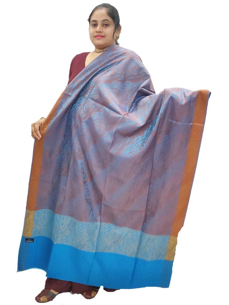     			Vrinde Multicolor Self Design Shawl - ( Pack of 1 )