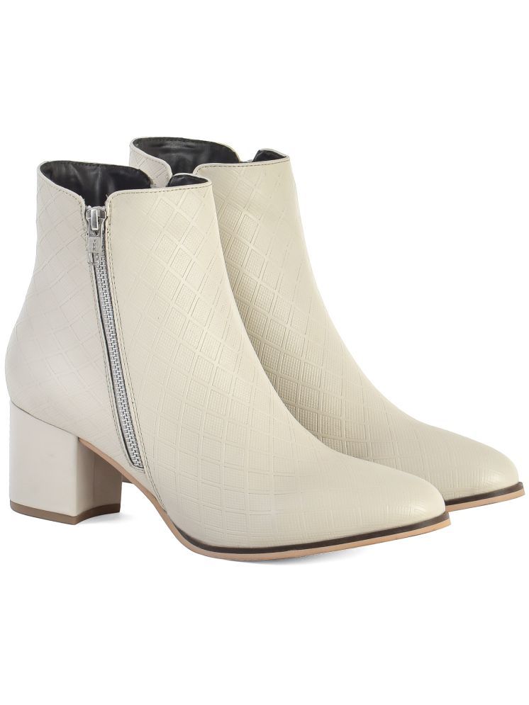     			Yoho Beige Women's Ankle Length Boots