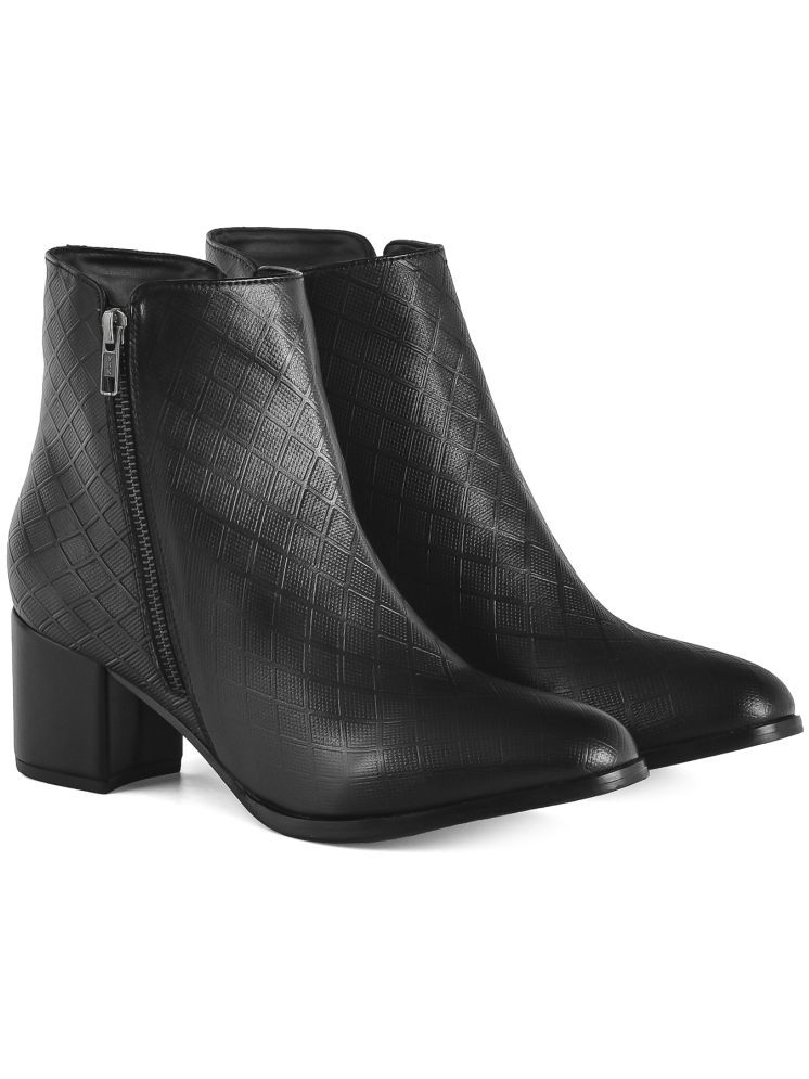     			Yoho Black Women's Ankle Length Boots