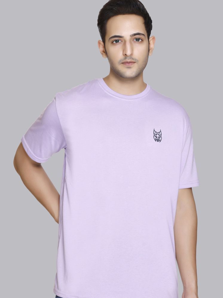     			stelvin Pack of 1 Cotton Blend Regular Fit Men's T-Shirt ( Purple )