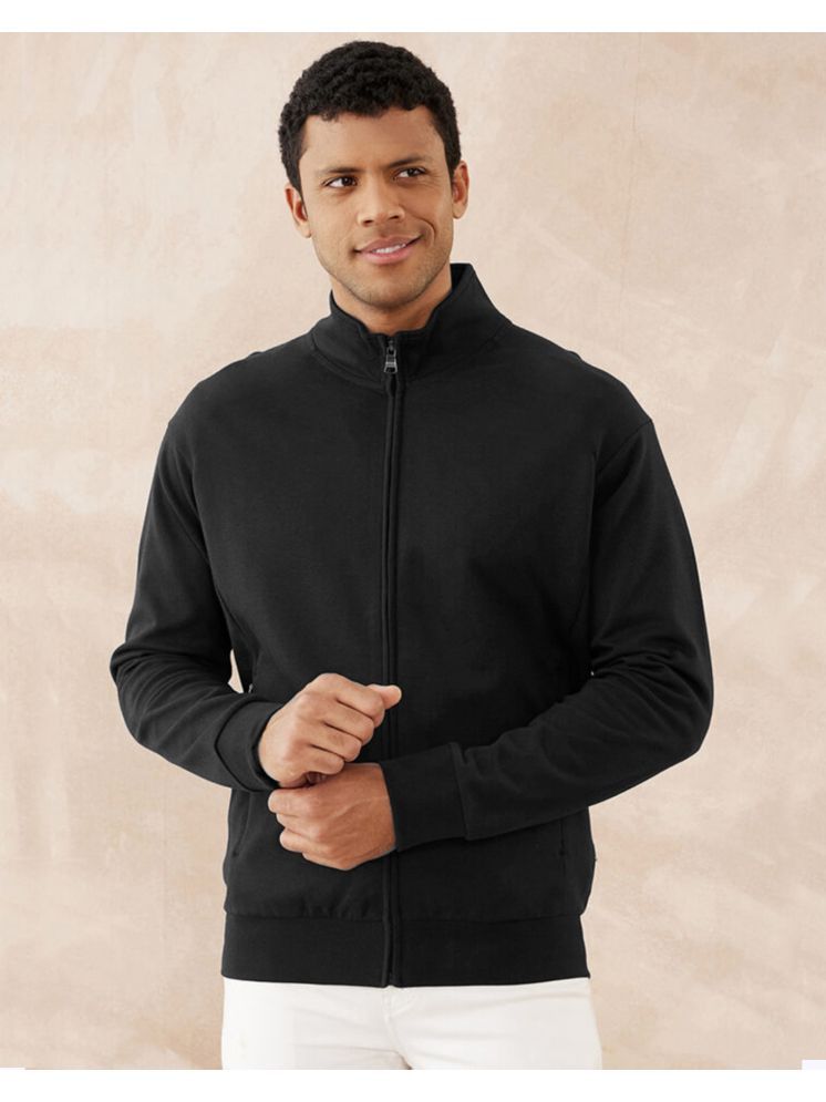     			AUSK Fleece Men's Casual Jacket - Black ( Pack of 1 )