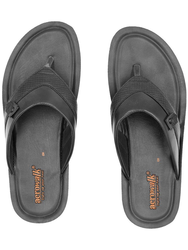     			Aerowalk Black Men's Daily Slipper