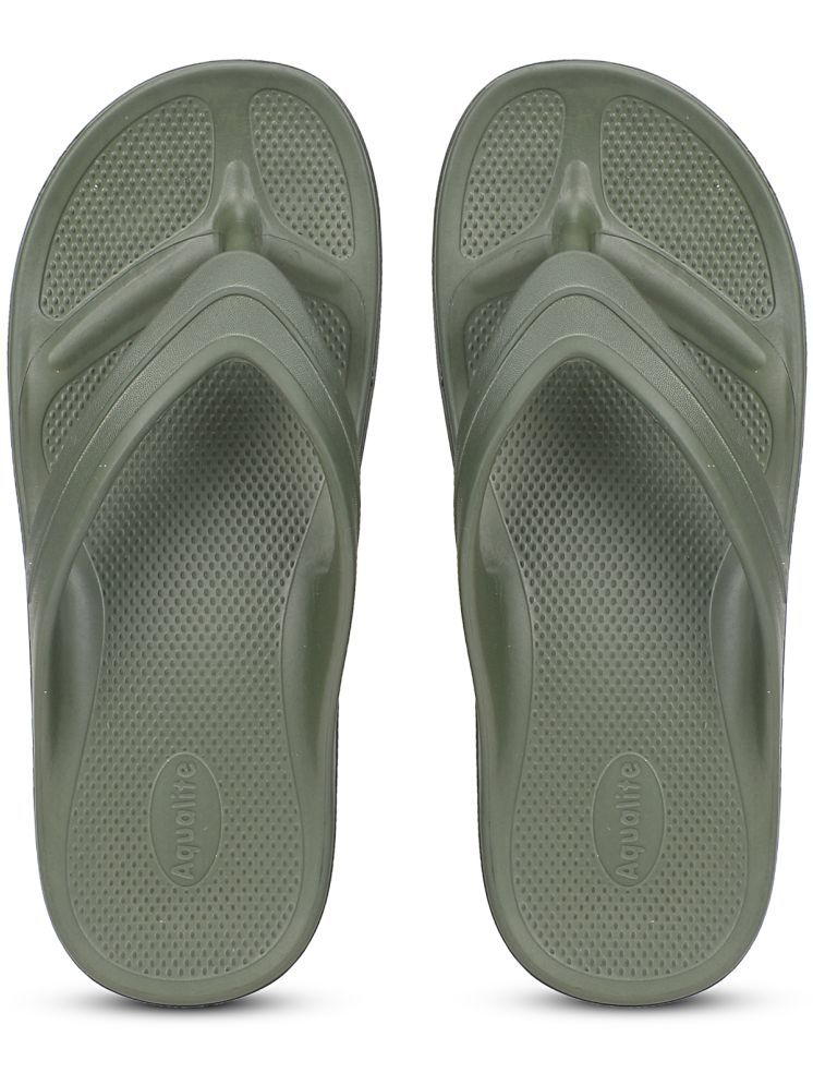     			Aqualite Olive Men's Daily Slipper