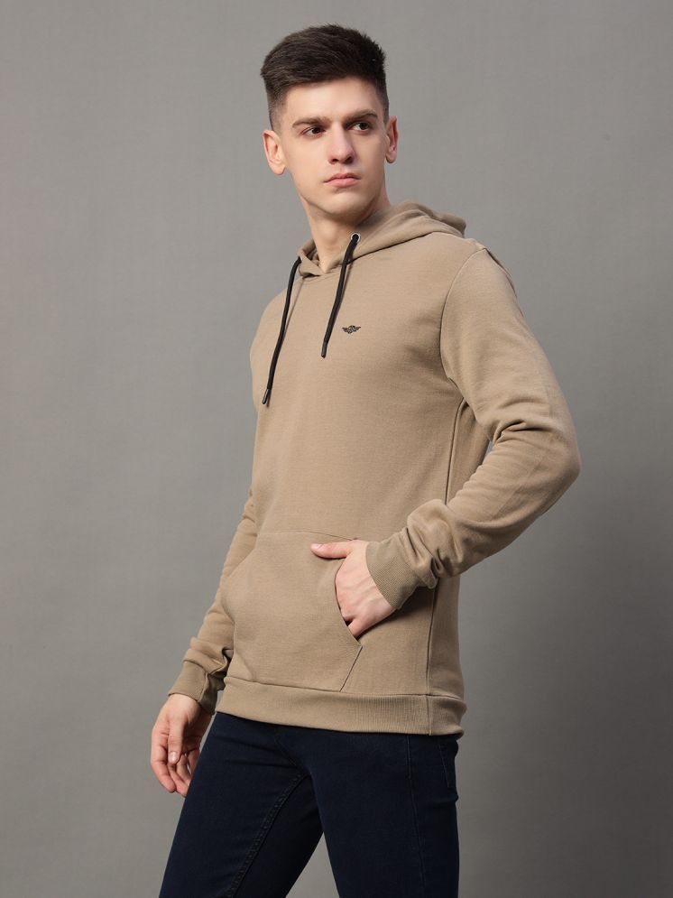     			GET GOLF Fleece Hooded Men's Sweatshirt - Beige ( Pack of 1 )