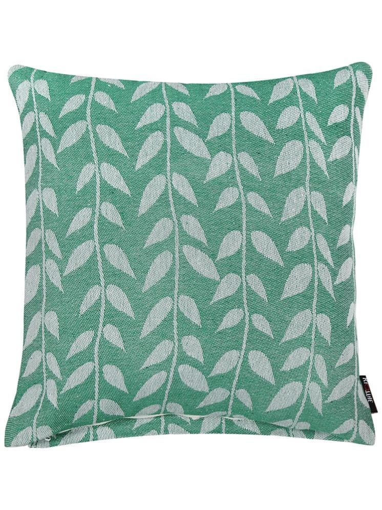     			Klotthe Set of 1 Cotton Abstract Square Cushion Cover (35X35)cm - Green