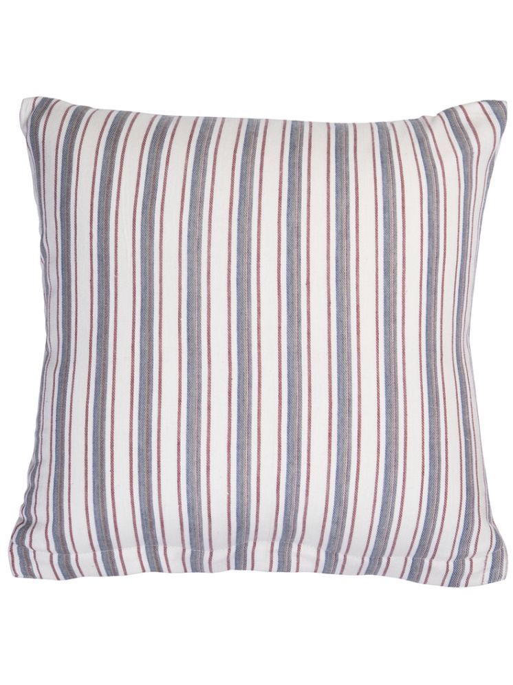     			Klotthe Set of 1 Cotton Vertical Striped Square Cushion Cover (40X40)cm - Multicolor