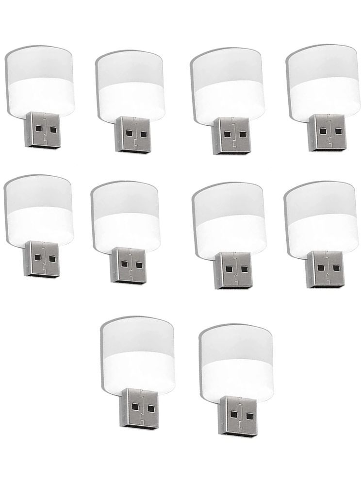     			Lenon White Night Lamp ( Pack of 10 )