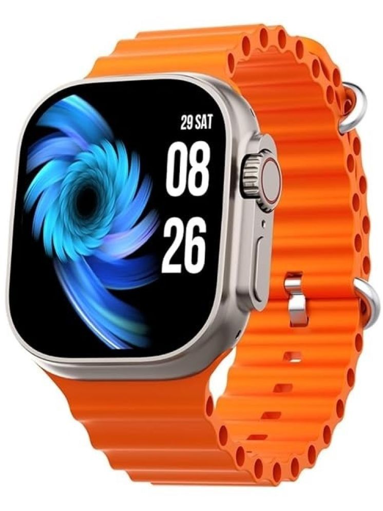     			OCEAN THREEZ T800 Orange Silver Smart Watch