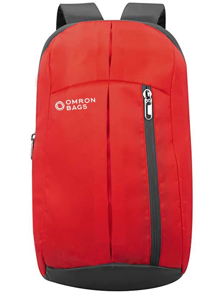     			OMRON BAGS Red Polyester Backpack ( 12 Ltrs )