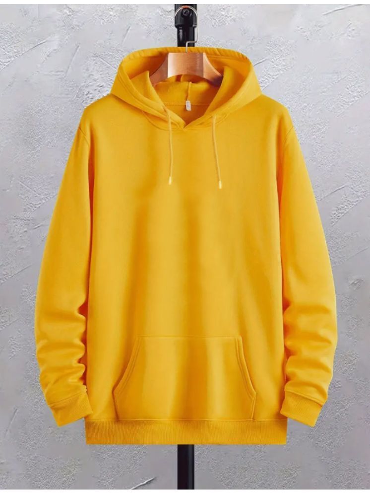     			Try This Cotton Blend Hooded Men's Sweatshirt - Yellow ( Pack of 1 )