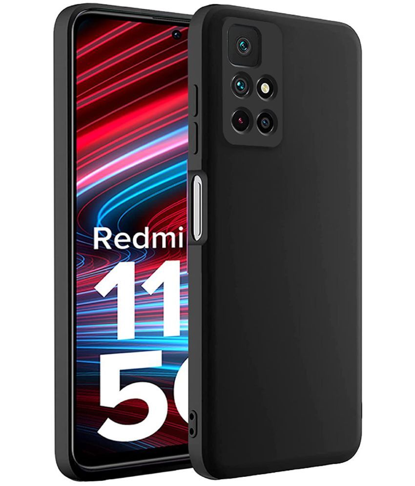     			Doyen Creations - Black Plain Cases Compatible For Xiaomi Redmi Note 11T 5G ( Pack of 1 )