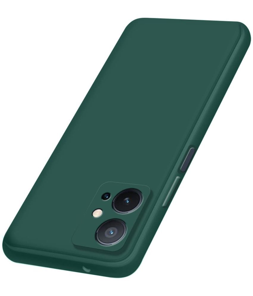     			Doyen Creations - Green Silicon Silicon Soft cases Compatible For Vivo Y75 5g ( Pack of 1 )