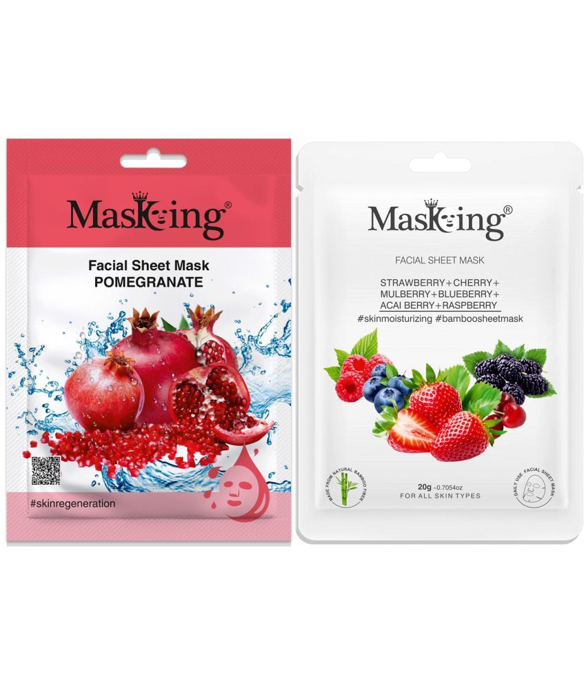     			Masking - Replenishing & Rejuvenation Sheet Mask for All Skin Type ( Pack of 2 )