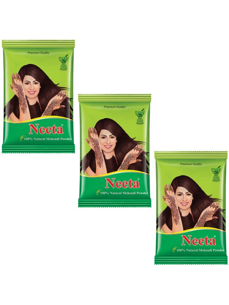     			Neeta 100% Natural Mehendi Powder Henna Mehandi Powder Ammonia Free Henna 250 g Pack of 3