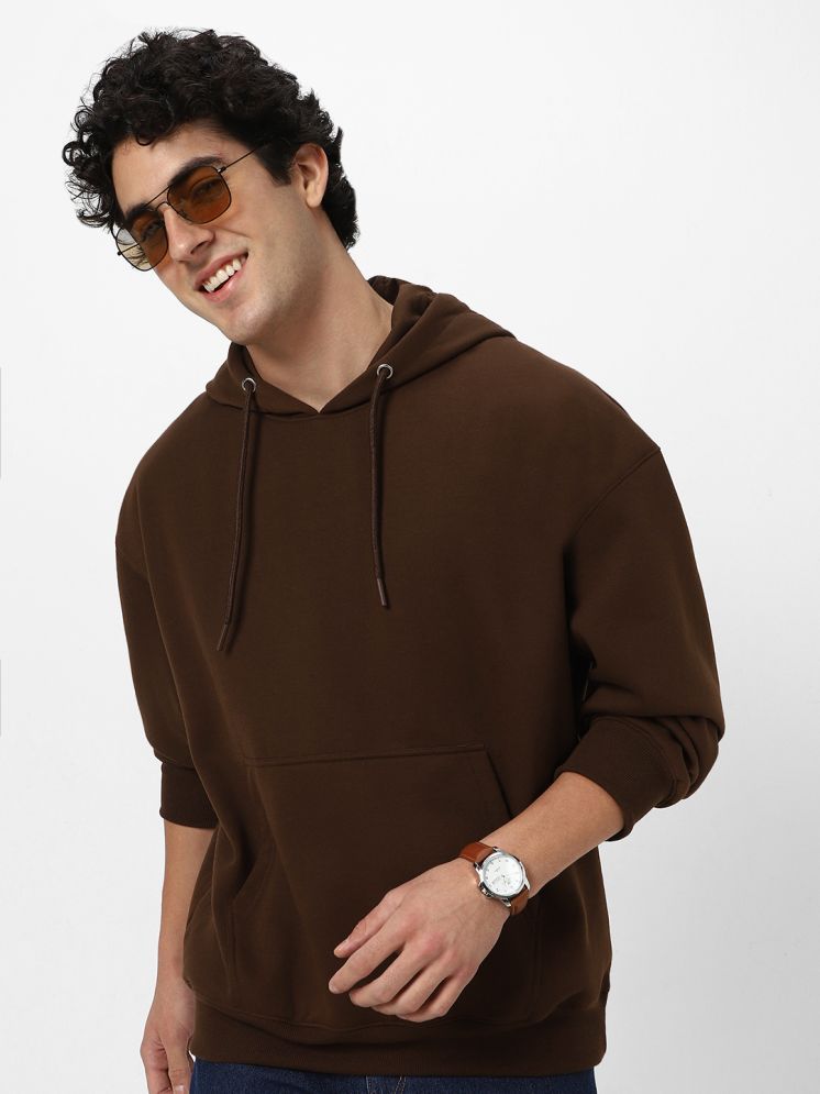     			Urbano Fashion Cotton Blend High Neck Men's Sweatshirt - Brown ( Pack of 1 )