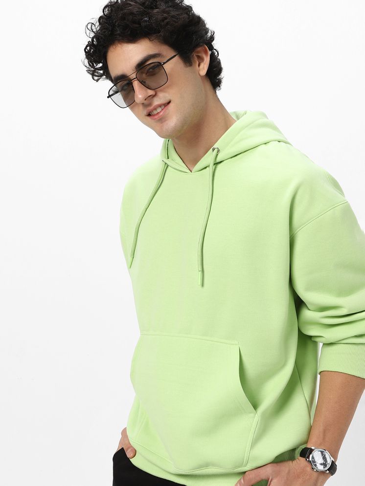     			Urbano Fashion Cotton Blend High Neck Men's Sweatshirt - Green ( Pack of 1 )