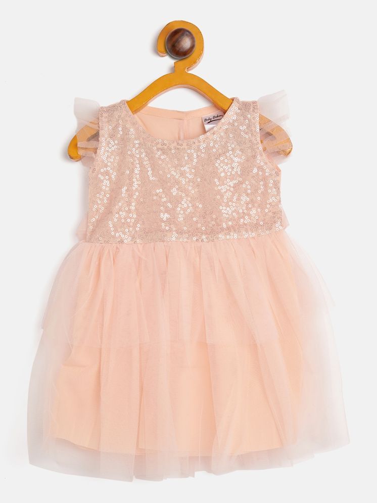     			Camey Polyester Frock For Baby Girls ( Pack of 1 , Peach )