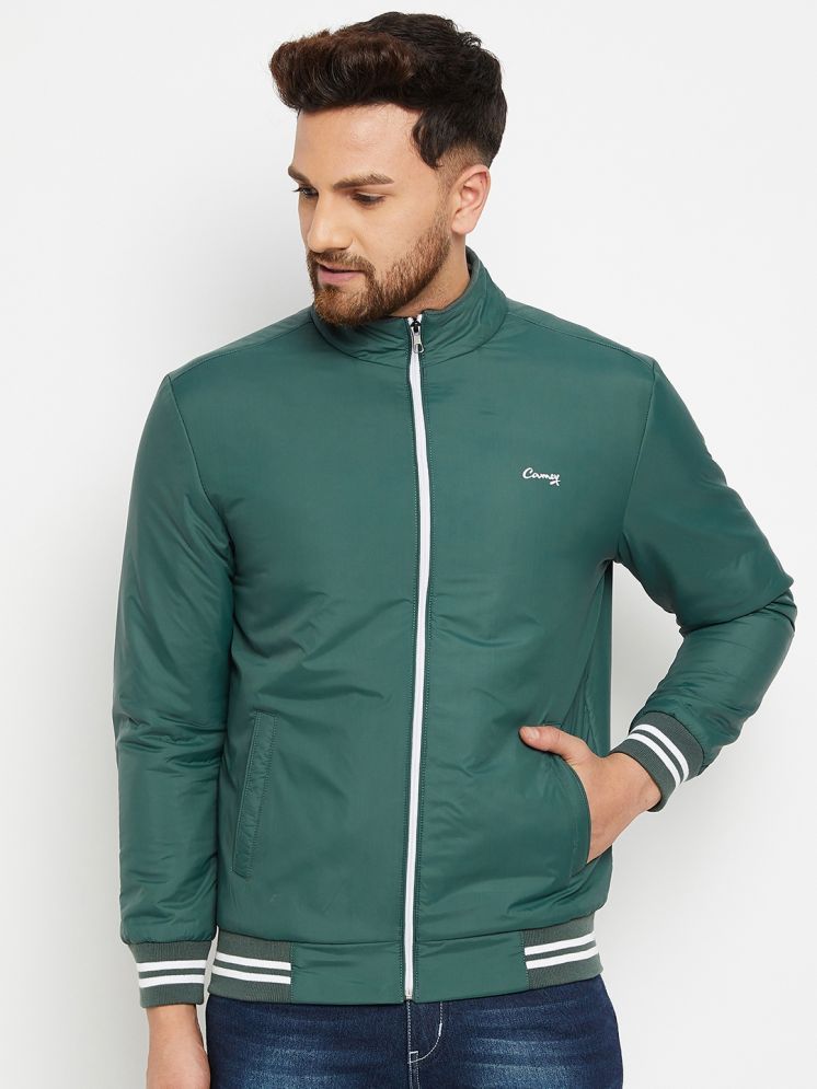     			Camey Polyester Men's Casual Jacket - Green ( Pack of 1 )