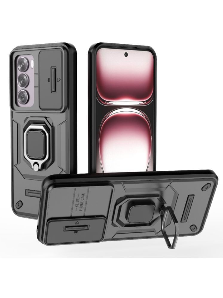     			NBOX Hybrid Bumper Covers Compatible For Polycarbonate Oppo Reno 12 5G ( Pack of 1 )