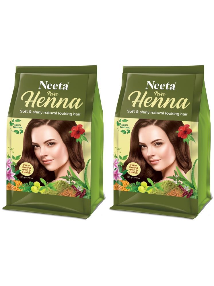     			Neeta Pure Henna Powder  with 9 Natural Herbs Ammonia Free Henna 125 g Pack of 2