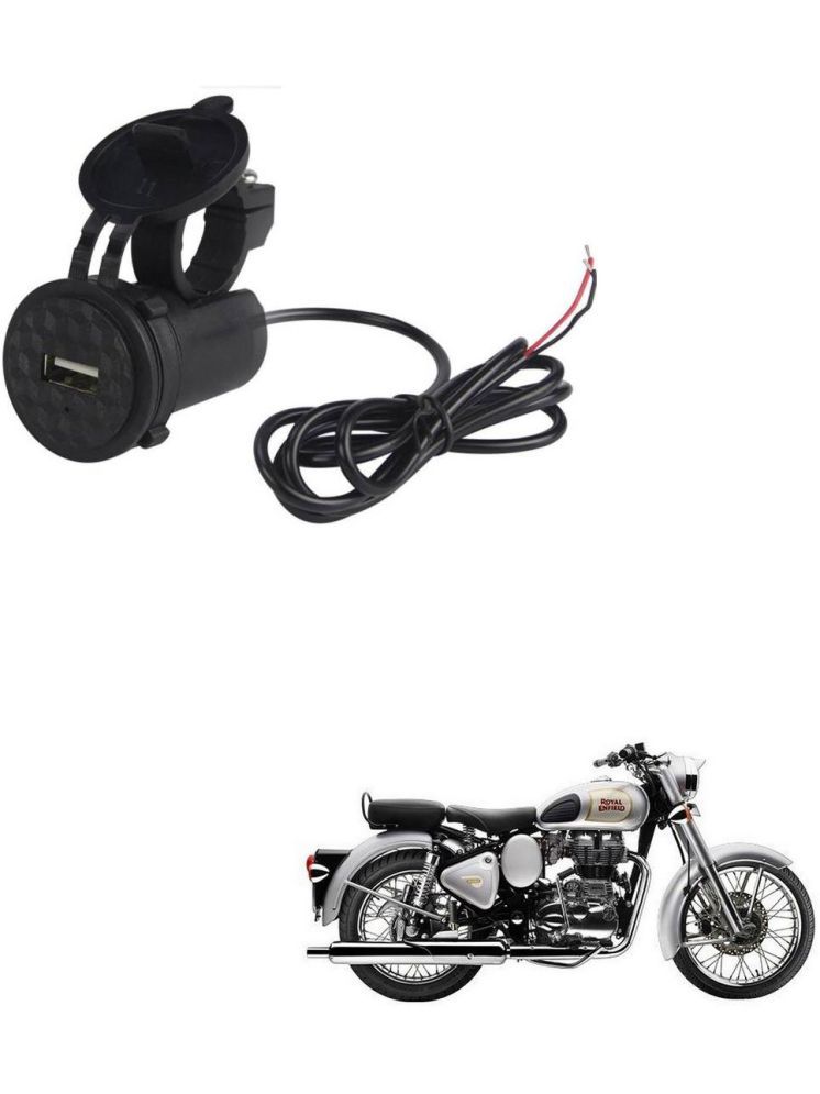     			Royal Enfield Classic Black USB  Bike Charger