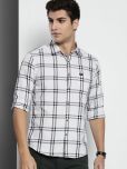 The Indian Garage Co Men Windowpane Checked Casual Shirt