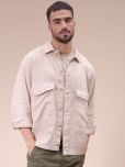 The Indian Garage Co Men Cutaway Collar Solid Casual Shirt