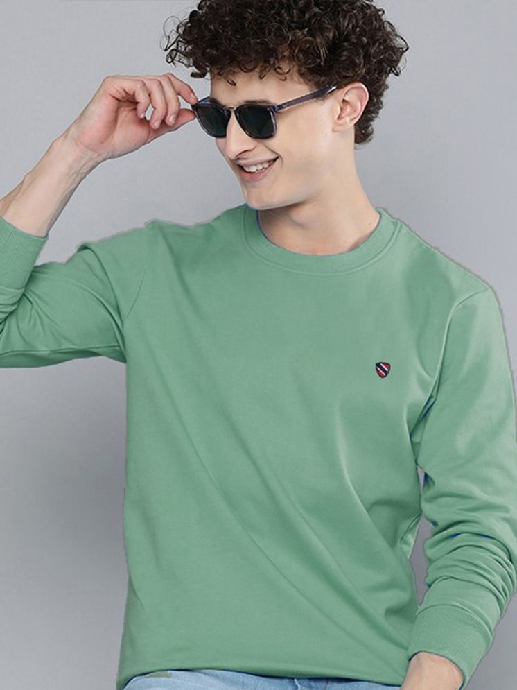     			Merriment Fleece Round Neck Men's Sweatshirt - Sea Green ( Pack of 1 )