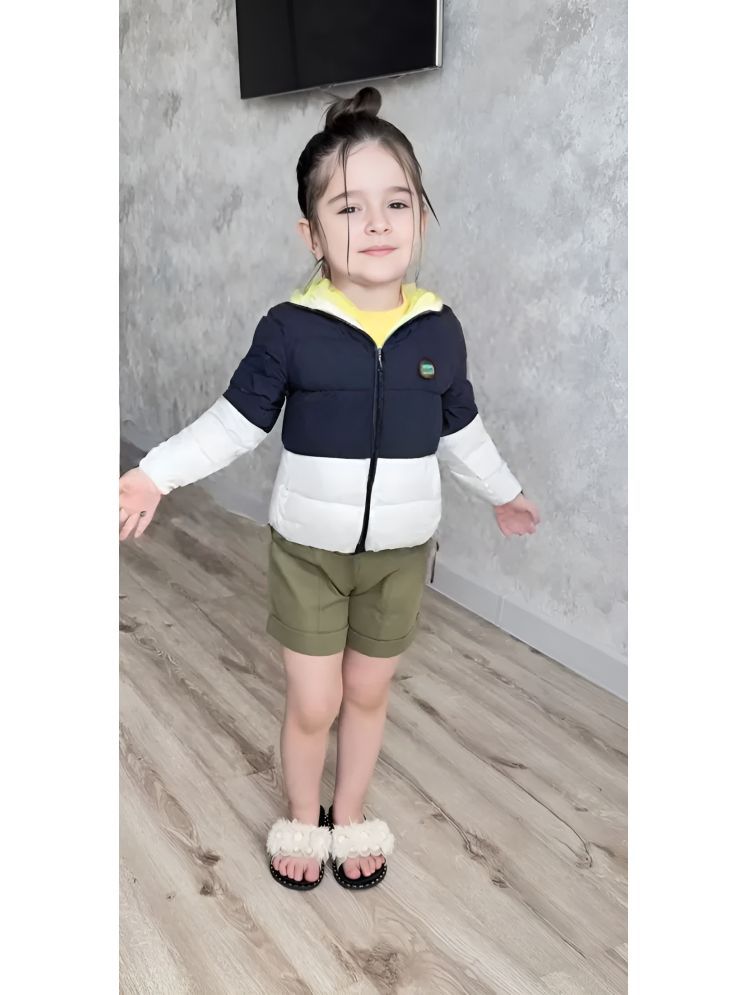     			PPTHEFASHIONHUB Girls Polyester Quilted & Bomber For ( Pack of 1 , Navy )