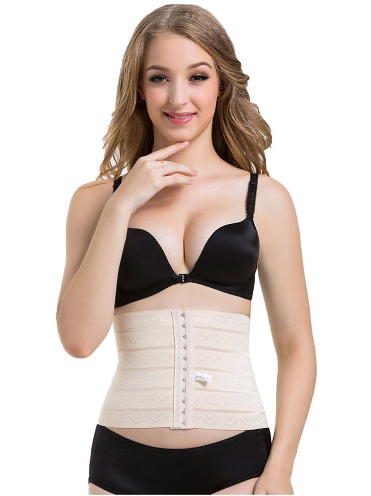     			TESMEZY Pack of 1 Cotton Women's Waist Cincher ( Beige )