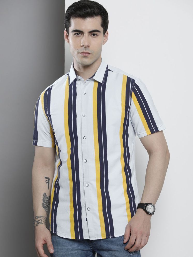     			The Indian Garage Co Men Regular Fit Striped Casual Shirt