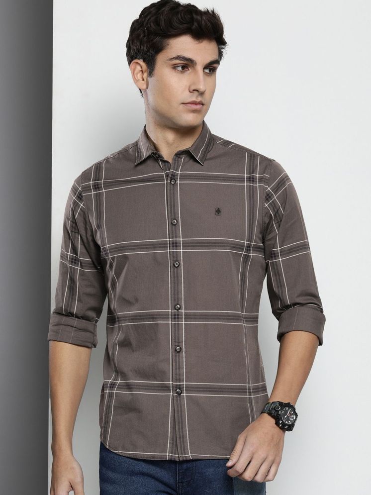     			The Indian Garage Co. 100% Cotton Regular Fit Printed Full Sleeves Men's Casual Shirt - Grey ( Pack of 1 )