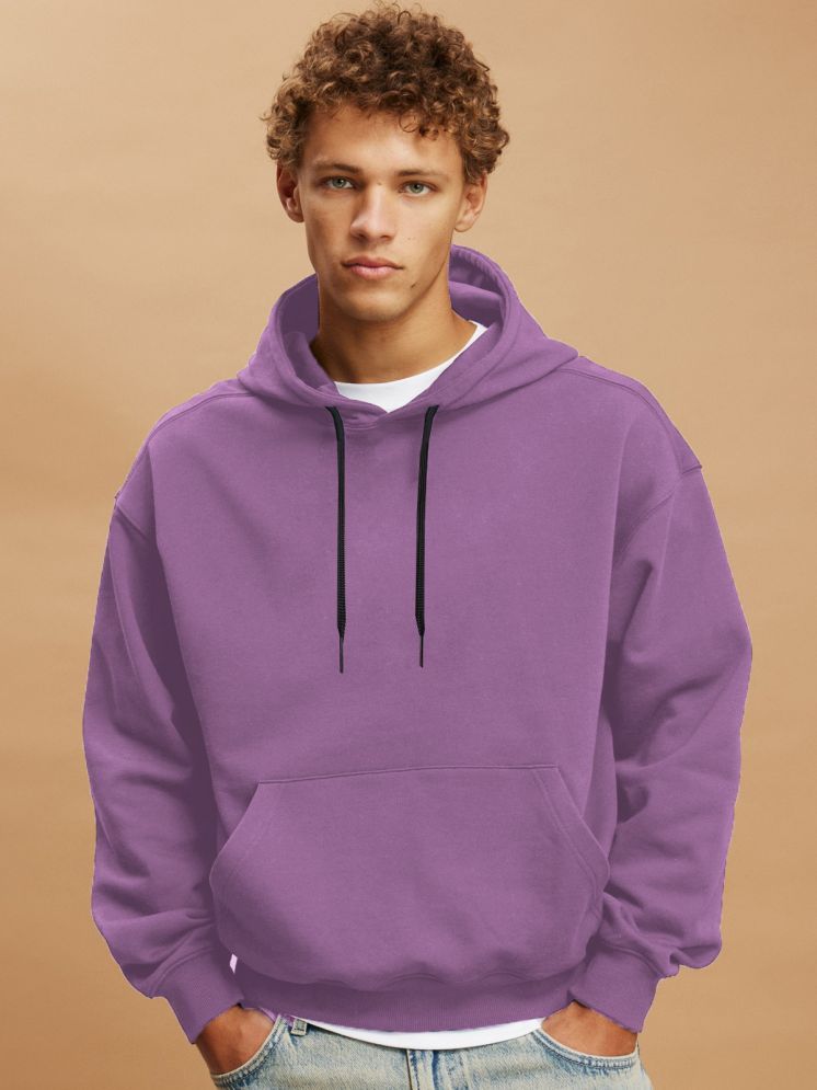     			clafoutis Fleece Hooded Men's Sweatshirt - Purple ( Pack of 1 )