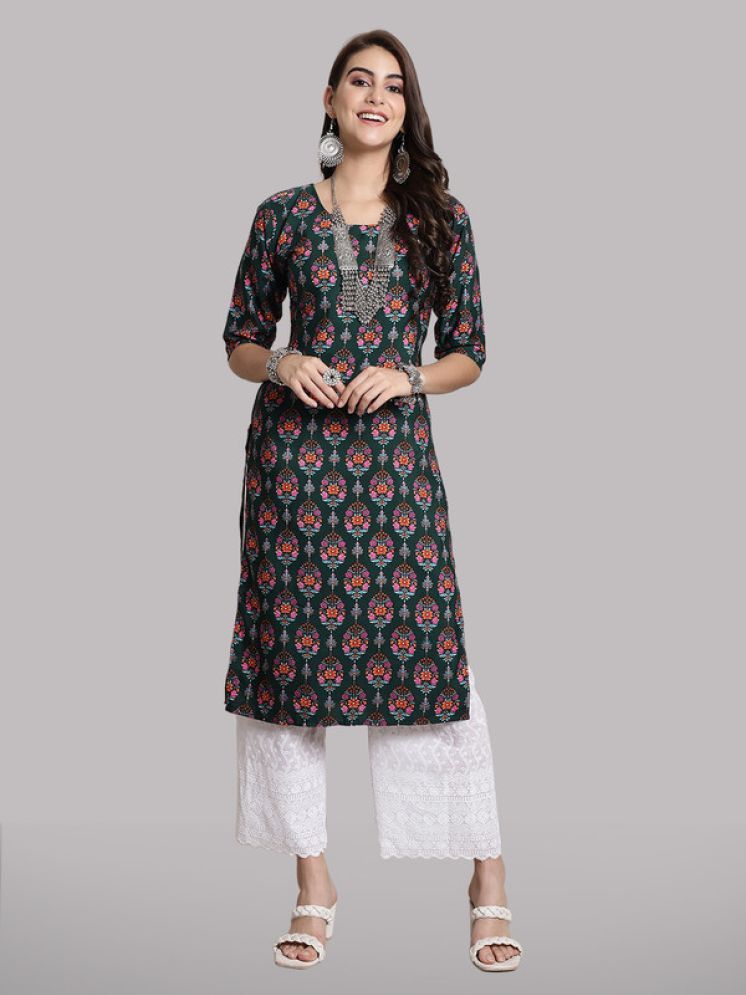     			1 Stop Fashion Pack of 1 Crepe Printed Nayra Women's Kurti - ( Multicolor5 )