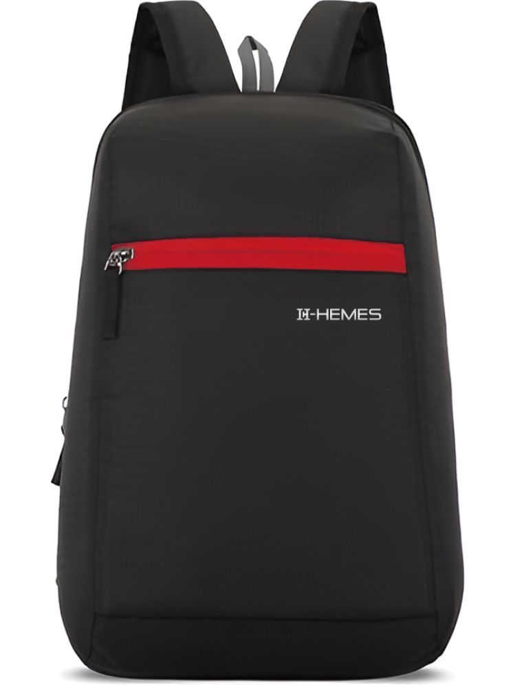     			H-Hemes Red Polyester Backpack ( 11 Ltrs )