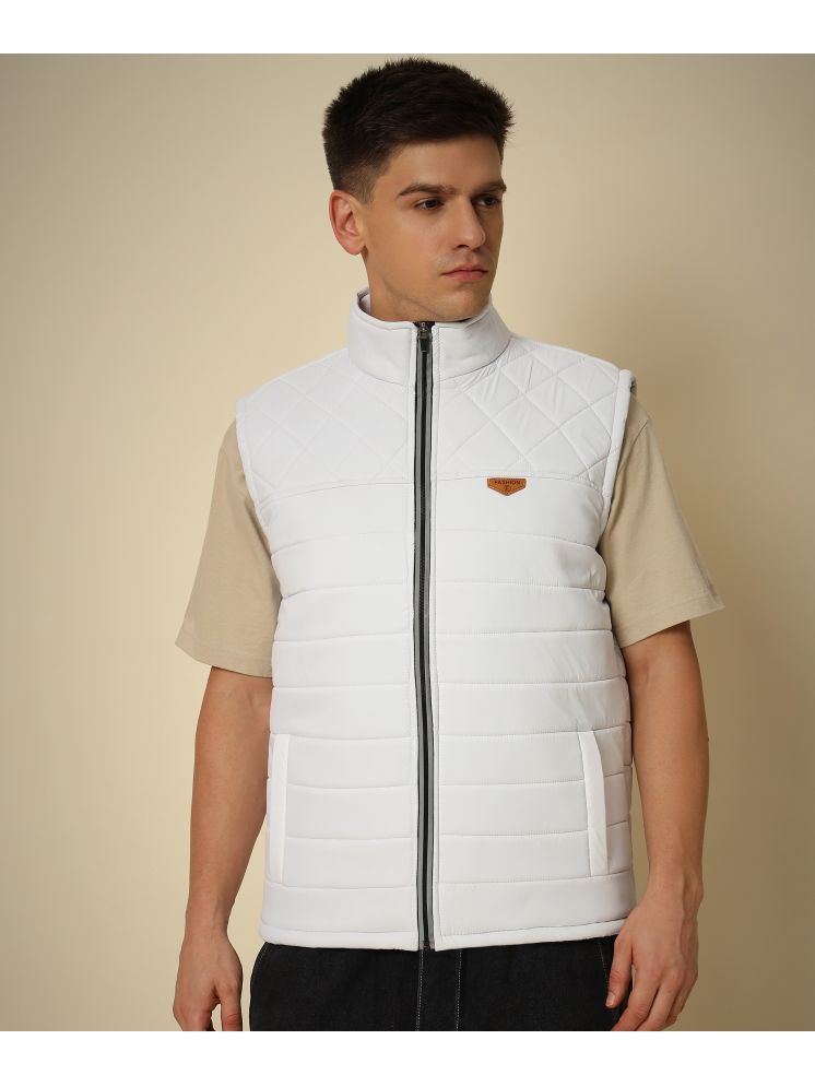     			HEMLOCK Polyester Men's Puffer Jacket - White ( Pack of 1 )