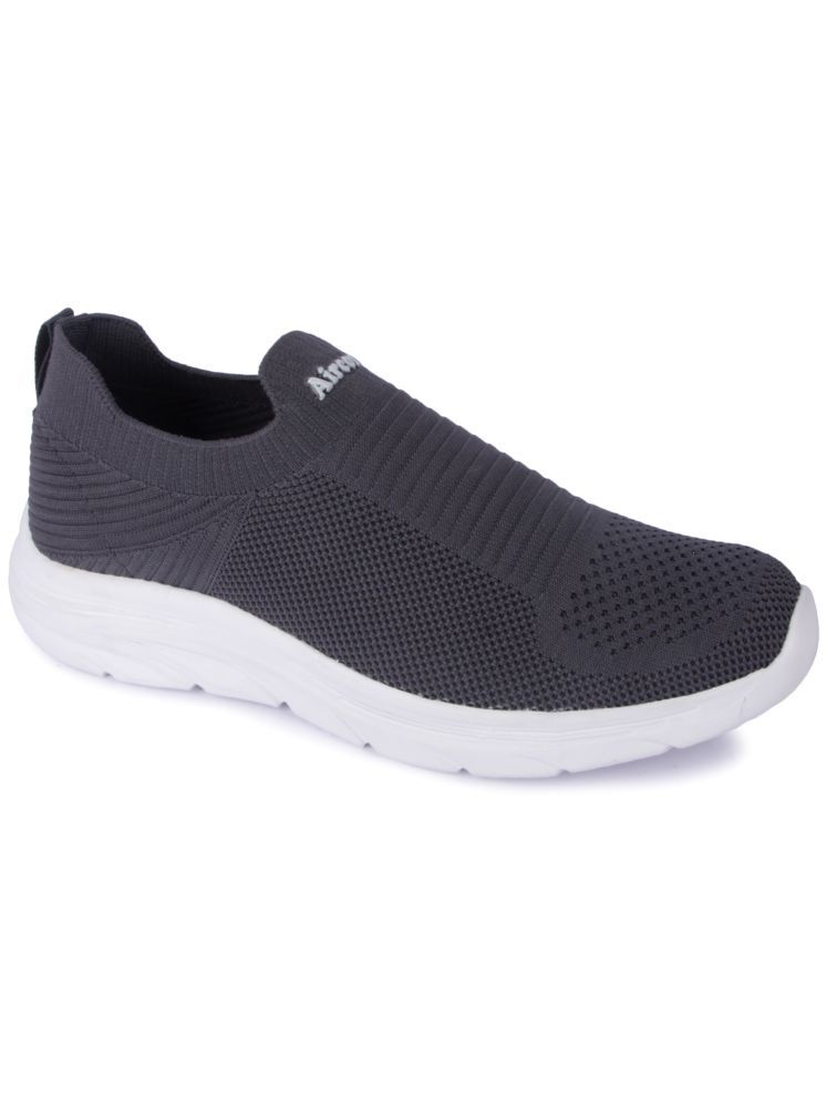     			AIRCON Dark Grey Men's Sports Running Shoes