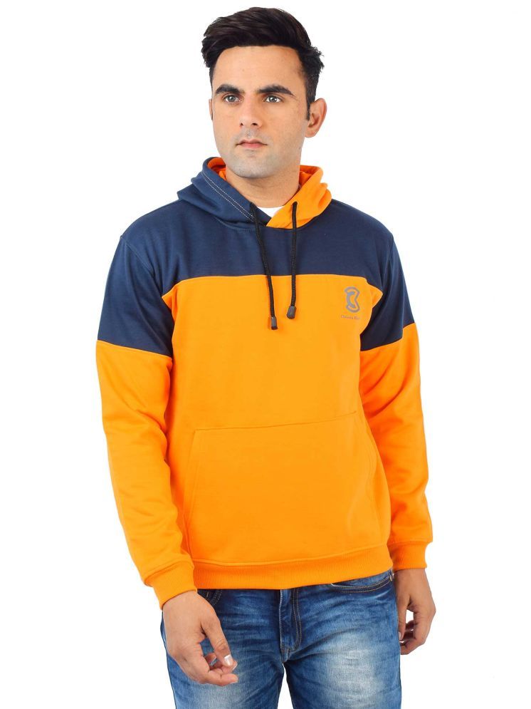     			Chanda Khuba Cotton Blend Hooded Men's Sweatshirt - Mustard ( Pack of 1 )