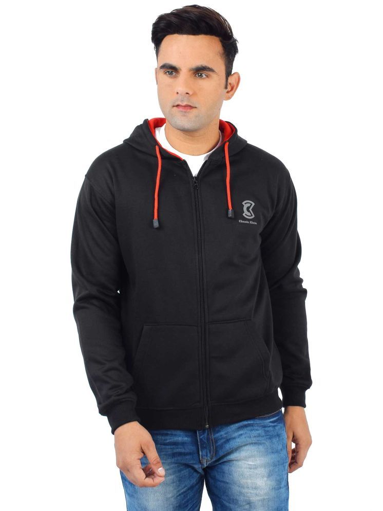     			Chanda Khuba Cotton Blend Hooded Men's Sweatshirt - Black ( Pack of 1 )