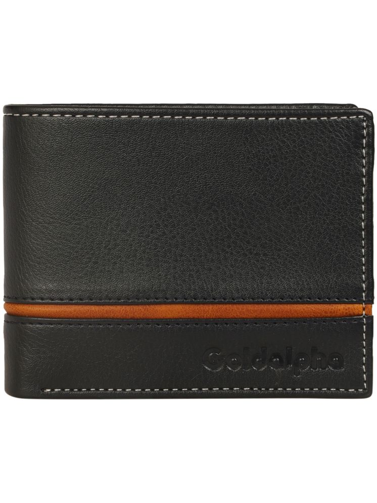     			Goldalpha Blue Faux Leather Men's Two Fold Wallet ( Pack of 1 )