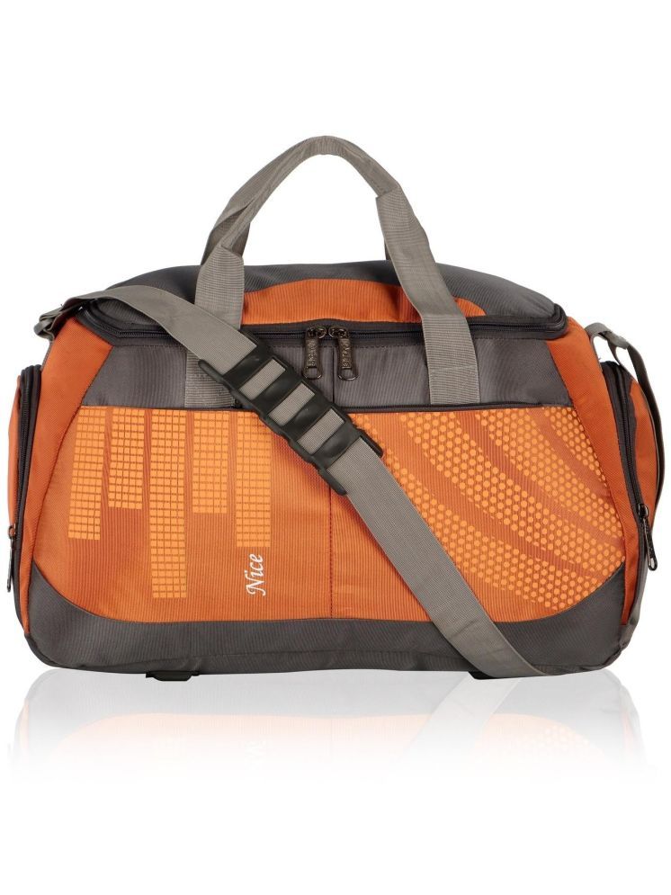     			NICE BAG 55 Ltrs Orange Polyester Duffle Bag