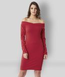 Miss Chase - Red Polyester Women's Bodycon Dress ( Pack of 1 )