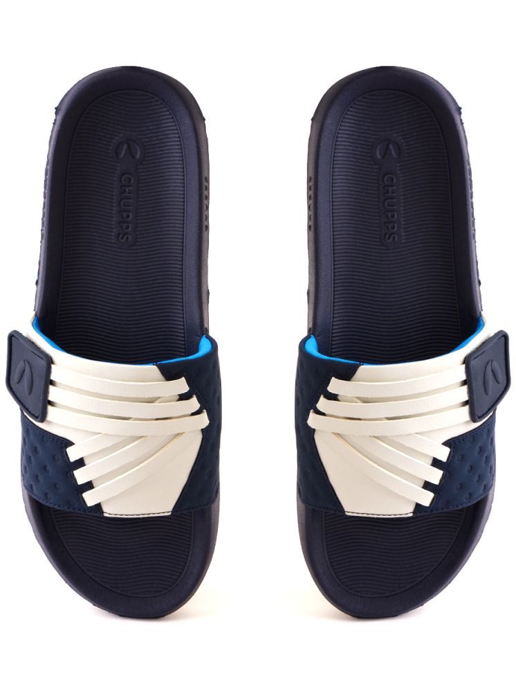     			CHUPPS Navy Men's Slide Flip Flop