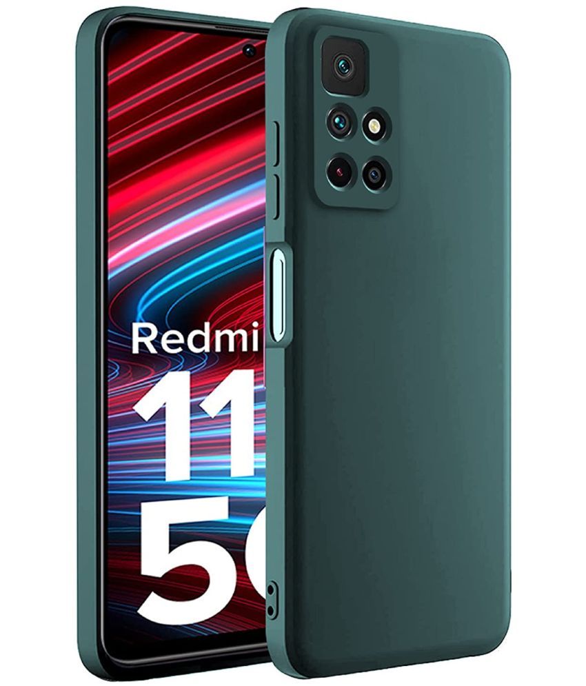     			Doyen Creations - Green Plain Cases Compatible For Xiaomi Redmi Note 11T 5G ( Pack of 1 )