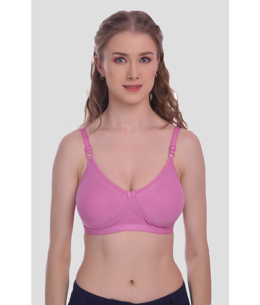     			Elina Cotton Non Padded Women's T-Shirt Bra ( Pink )