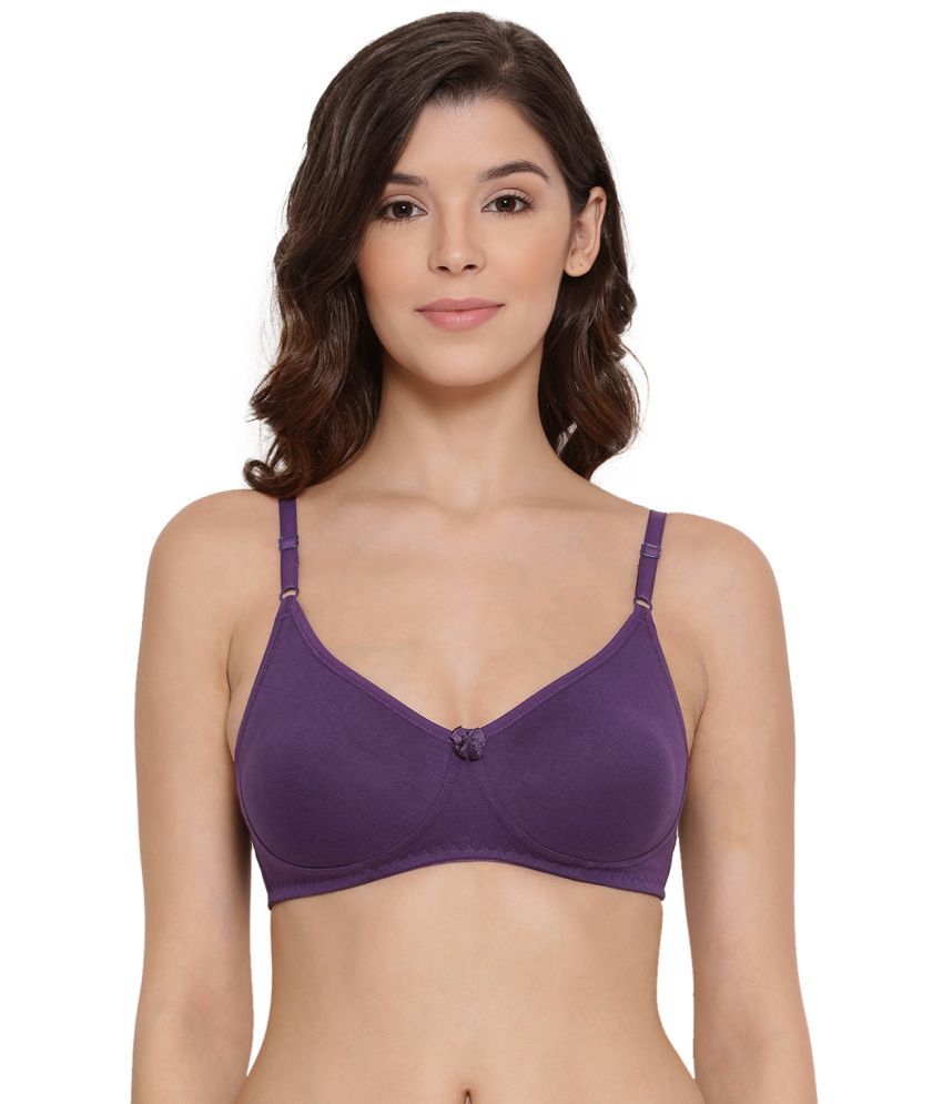     			Lux Lyra - Lavender Cotton Non Padded Women's T-Shirt Bra ( Pack of 1 )