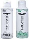 Park Avenue Voyage Signature,Discover , 150 ml each Deodorant Spray for Men,Women,Unisex 300 ml ( Pack of 2 )